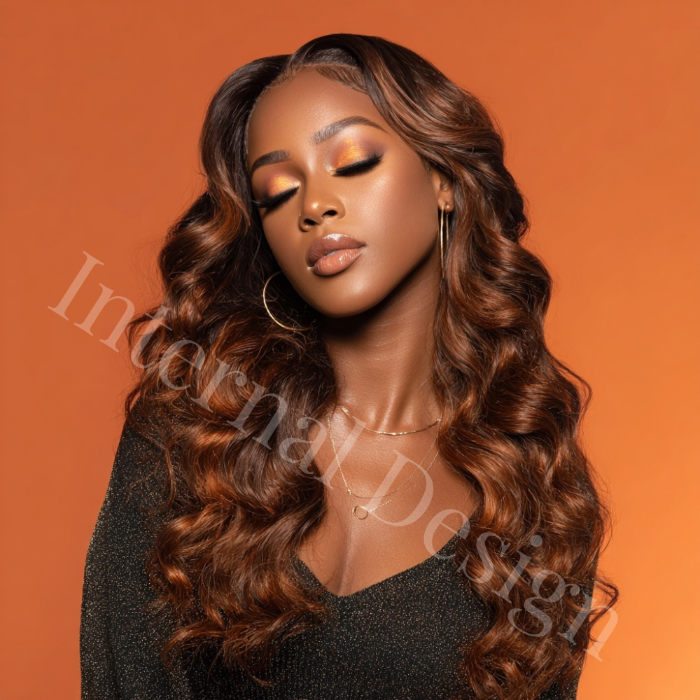 The Fall Hair Edit Stock Images | Wig & Bundle Stock Photos | Beauty Brand Content | AI Stock Photography | Digital Download