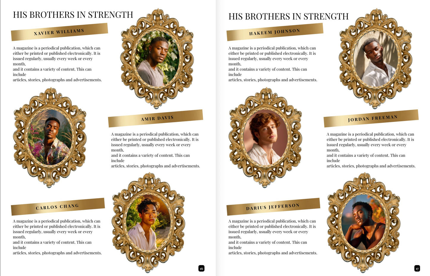 Wedding Program Template | Magazine Style Ceremony Program | Editable & Printable Wedding Magazine with Photo Collage Options