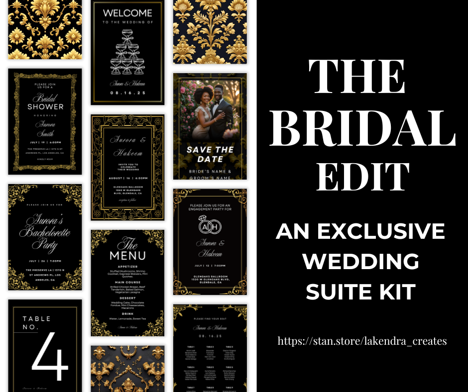 The Bridal Edit: A Customizable Wedding Suite Kit