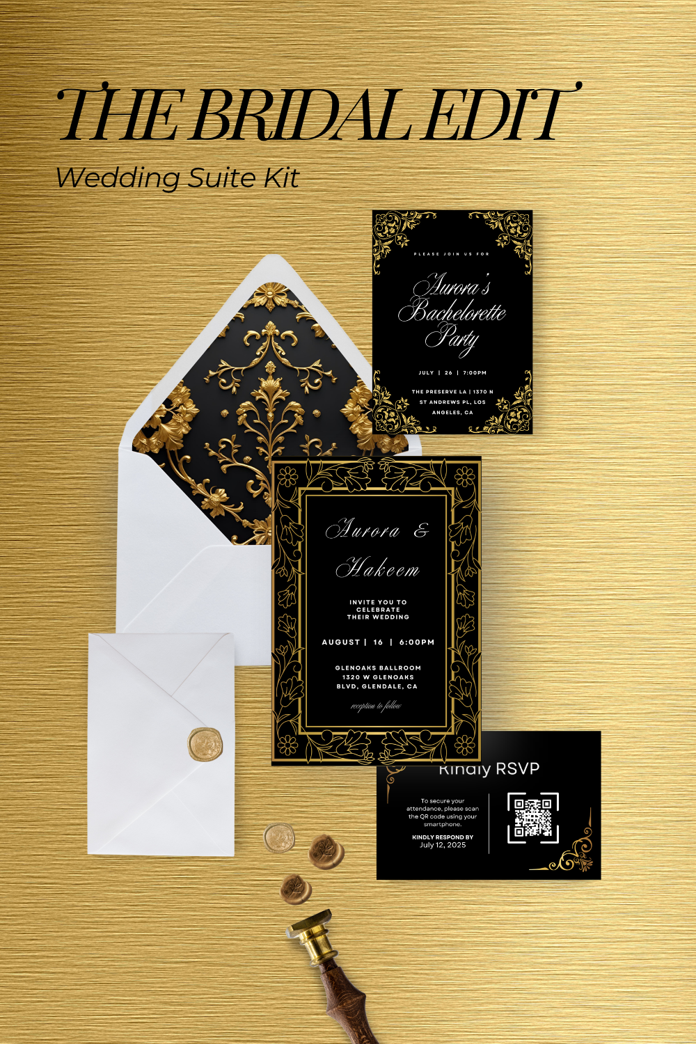 The Bridal Edit: A Customizable Wedding Suite Kit