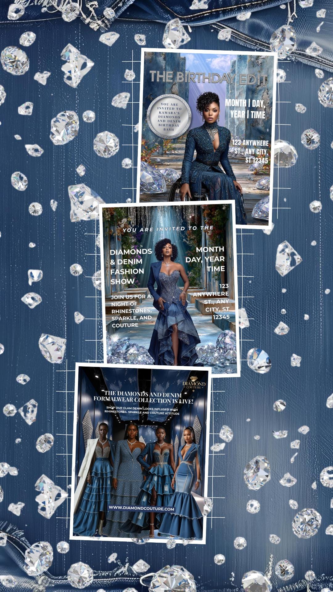 High Fashion Stock Images Denim & Diamond Edition
