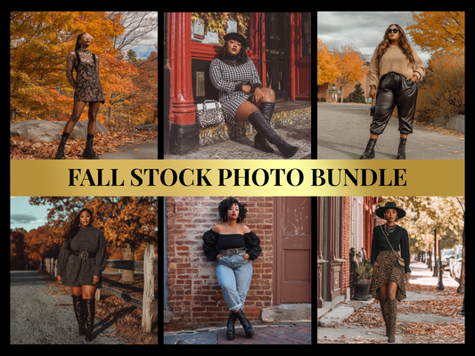 Fall Stock Photo Bundle | Inclusive Fall Fashion | Pumpkin Patch & Foliage