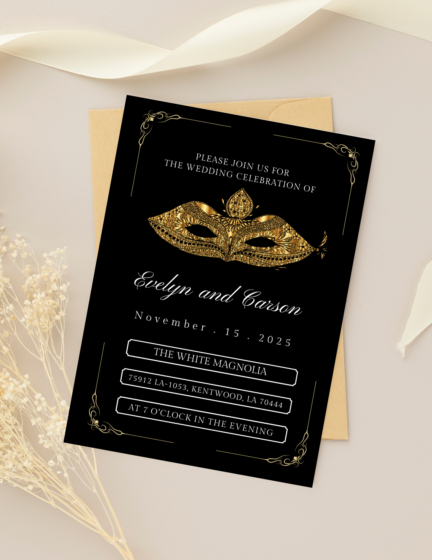 Custom Event Flyers & Invitations – Luxe & Editorial Design