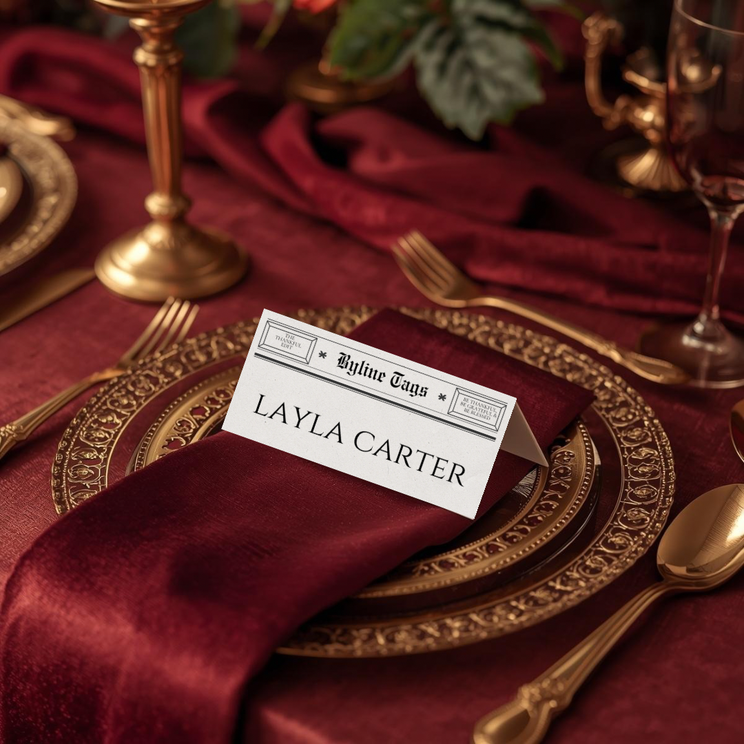 Newspaper Friendsgiving Invitation Suite | Thanksgiving Dinner Invitation Templates