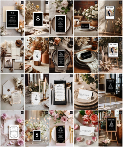 The Aisle Edit: Wedding Stationary Essentials Mockup Kits