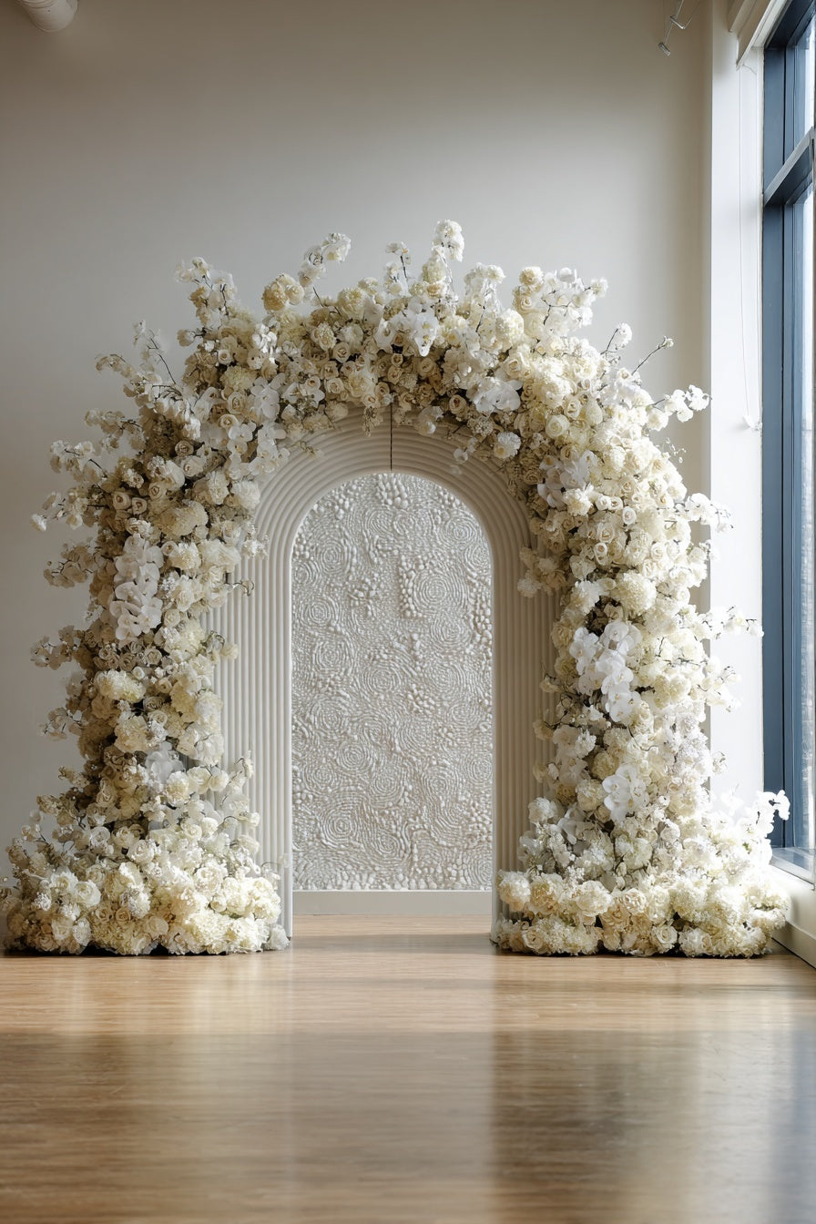 Floral Archway AI Stock Images– Ivory Bloom Editorial Bundle for Weddings, Creatives & Moodboards