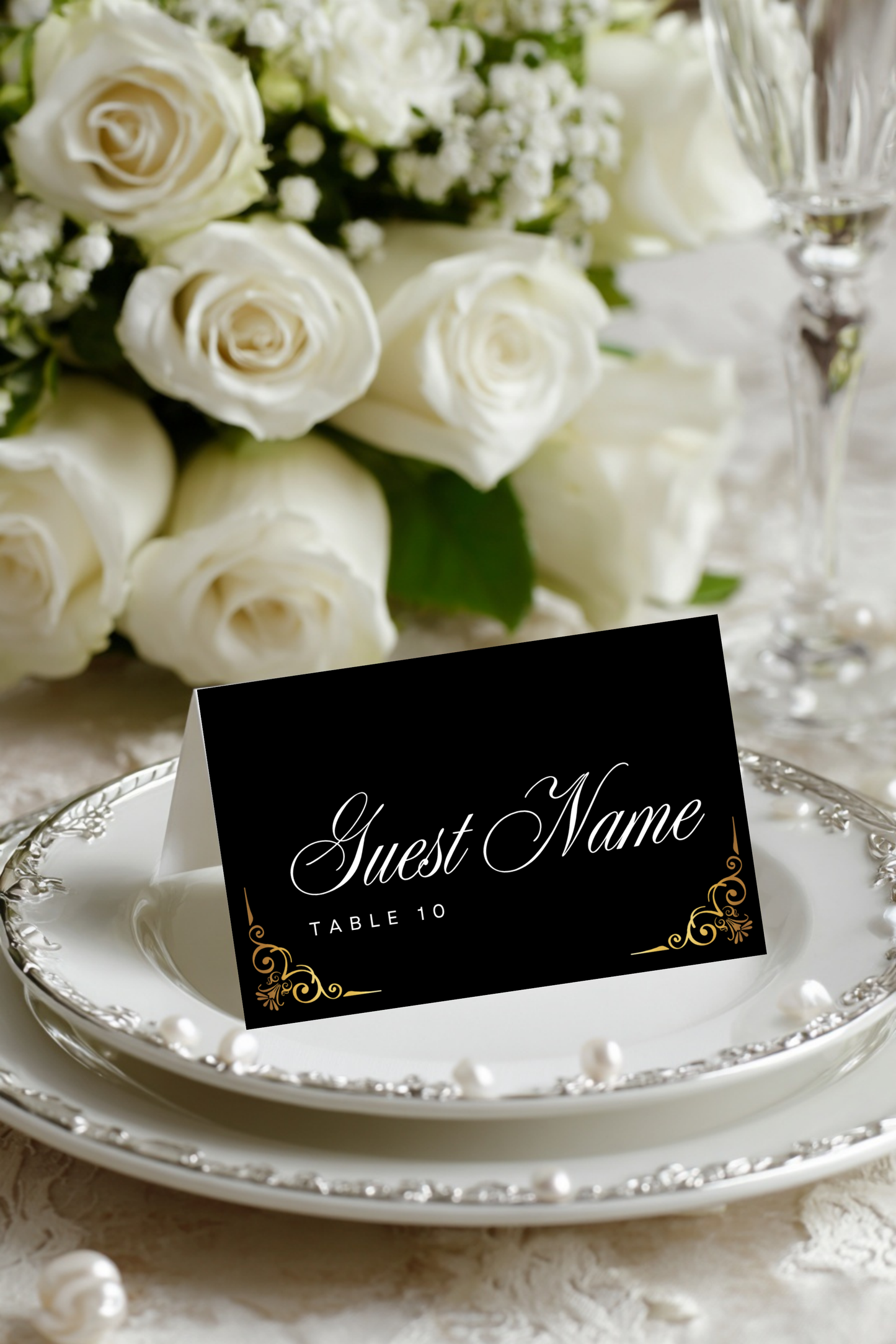 Luxury Wedding Mockup Bundle for Canva | Invitation, Menu, Table Card, and Signage Mockups