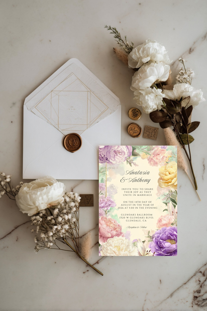 Luxury Wedding Mockup Bundle for Canva | Invitation, Menu, Table Card, and Signage Mockups