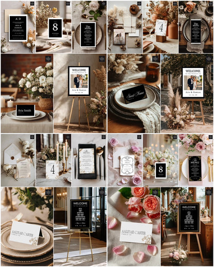 The Aisle Edit: Wedding Stationary Essentials Mockup Kits