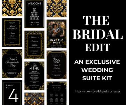 The Bridal Edit: A Customizable Wedding Suite Kit