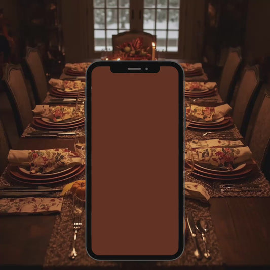 “It’s Giving Thankful” Animated Thanksgiving Mobile Invitation | Editable Canva Phone Invite Template | Textable Digital Holiday Dinner Invitation